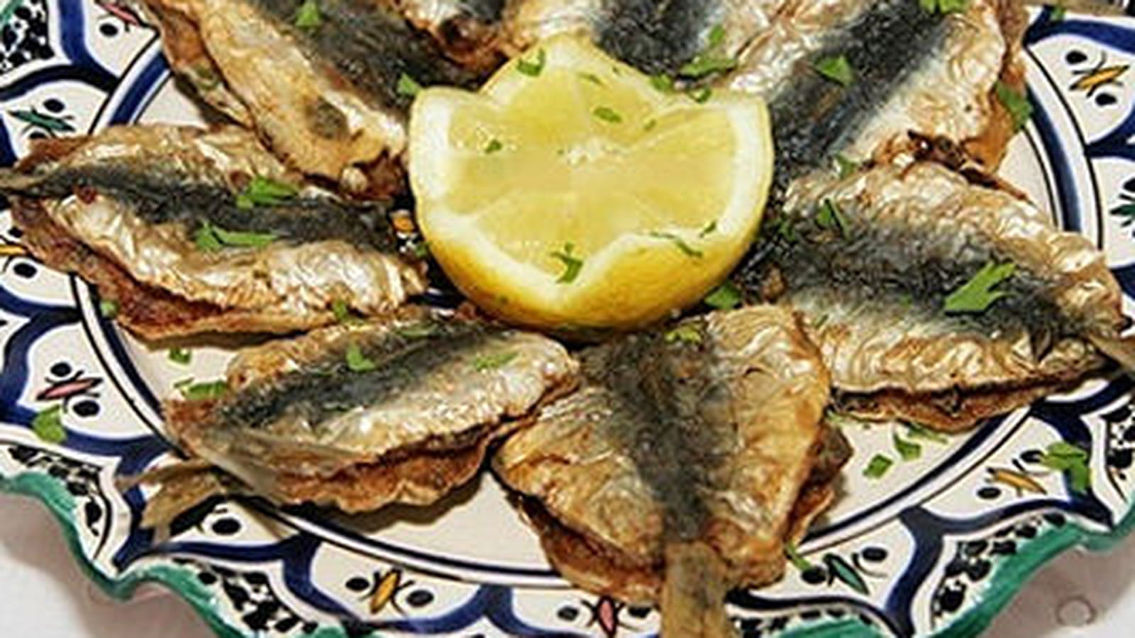 Sardines frites à la charmoula