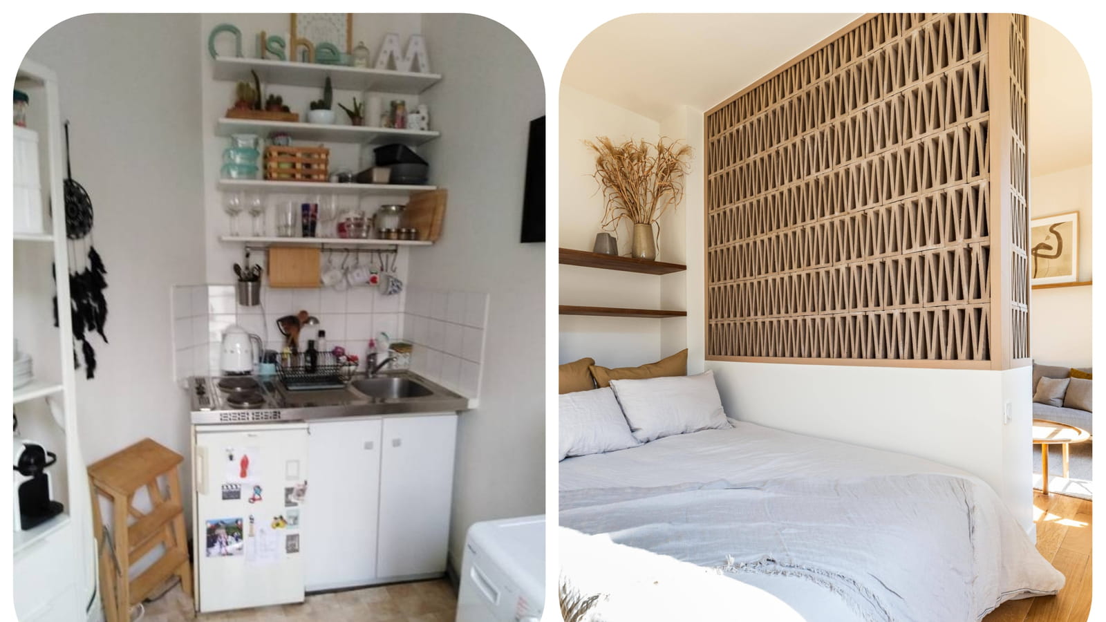 Chambres avant-après 