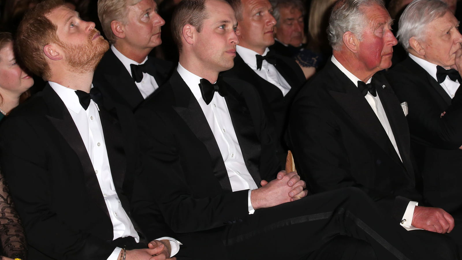 Prince Harry, Prince William et Prince Charles