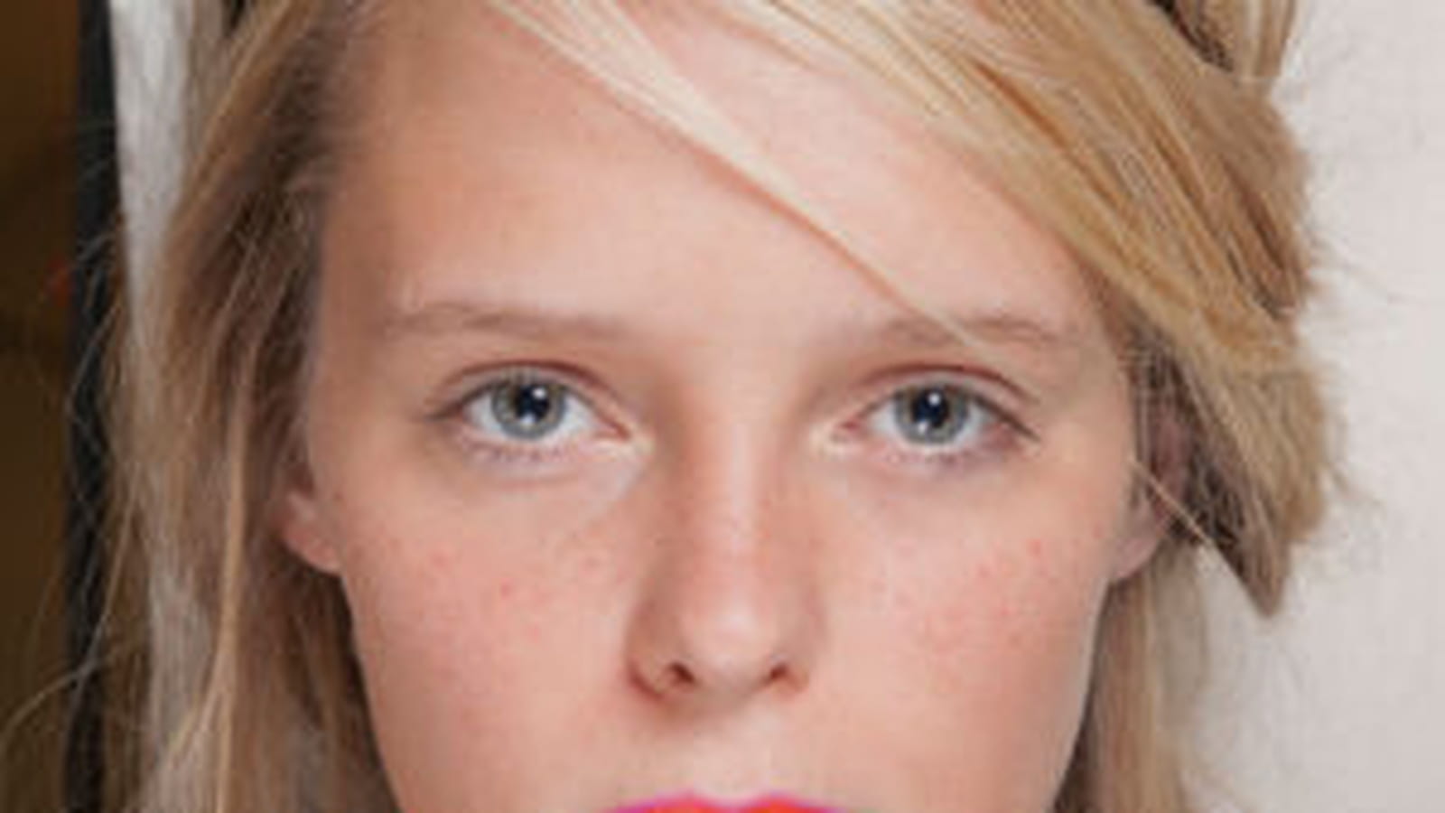 La bouche bicolore