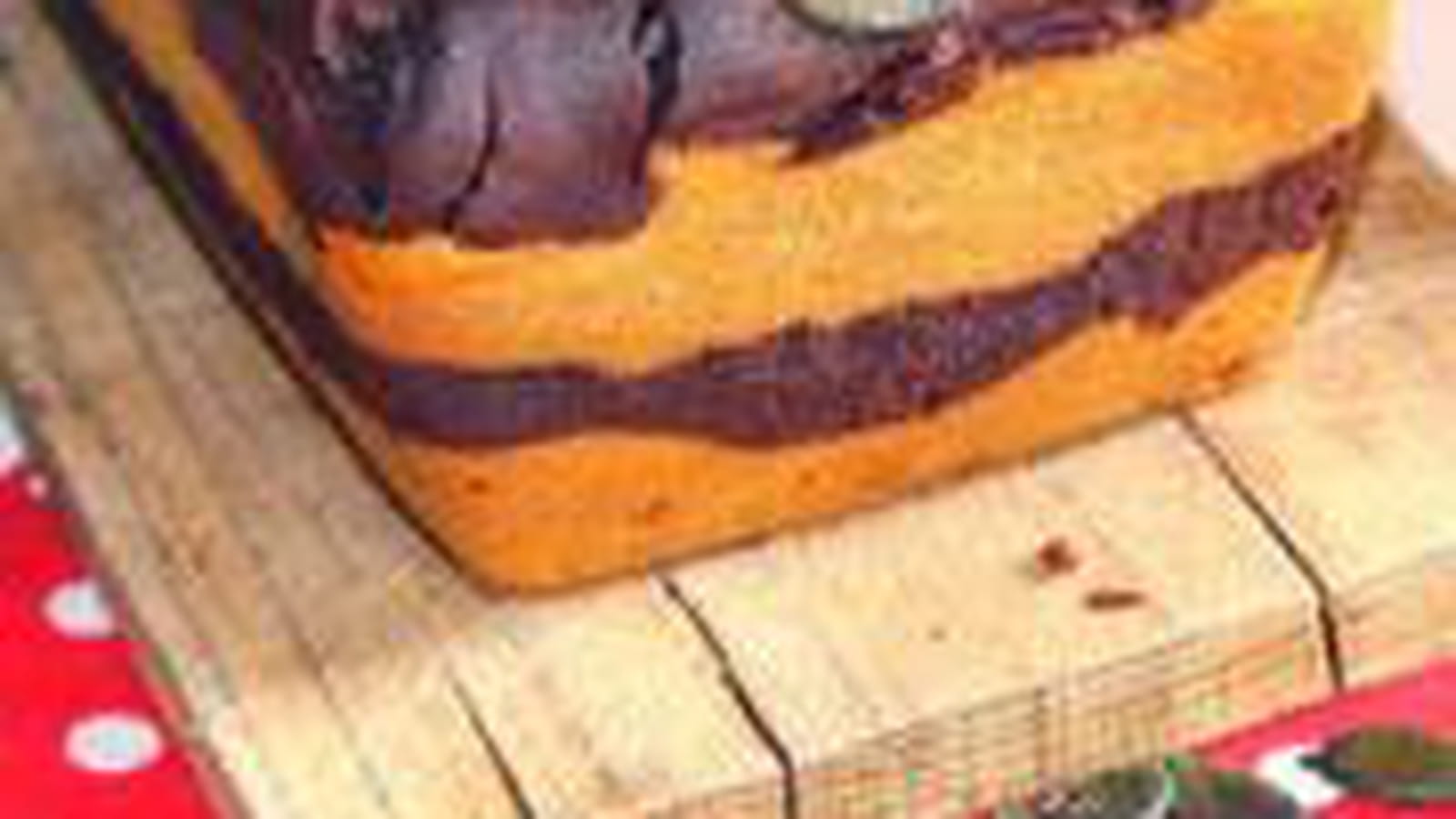 Cake marbré chocolat potiron courge