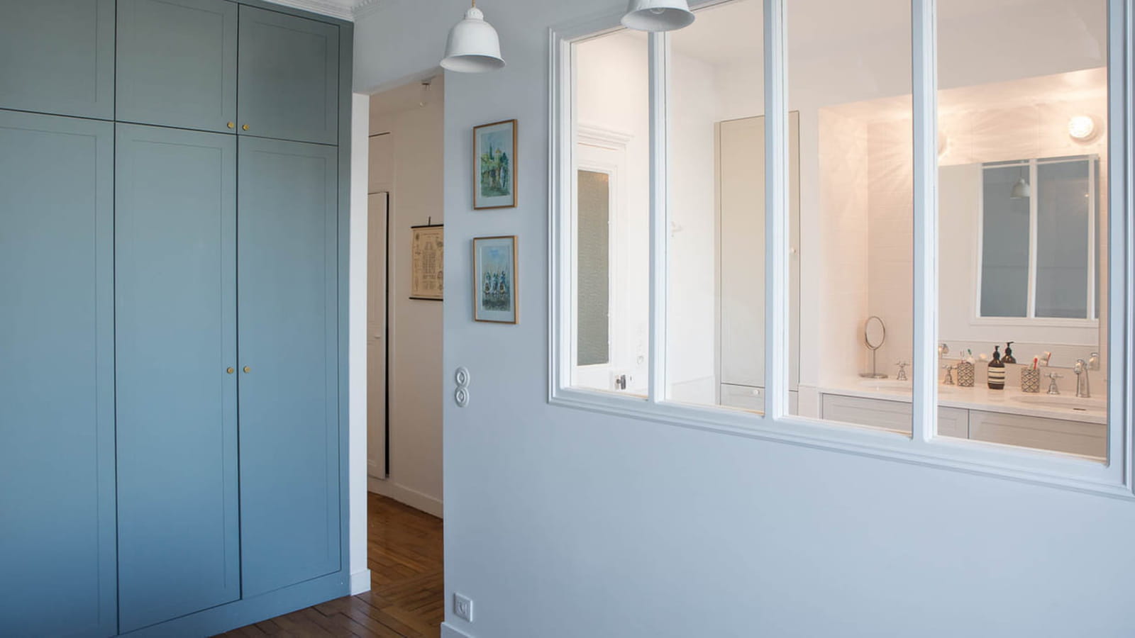 Verrière côté salle de bains