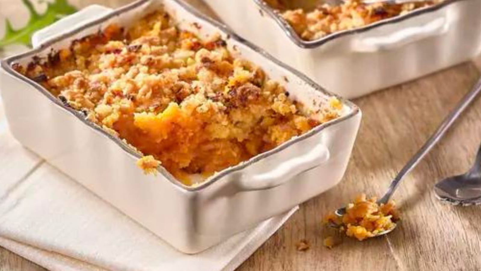 Crumble de potiron et jambon au Thermomix