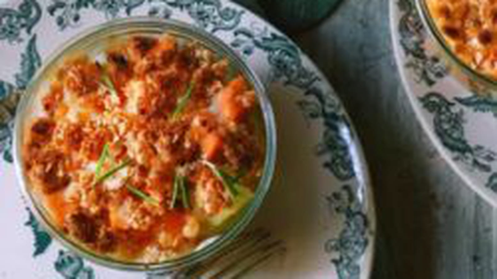 Crumble de légumes au fromage de chèvre