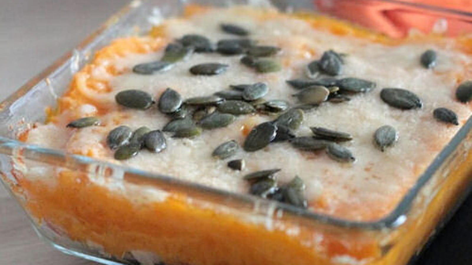 Hachis parmentier de patate douce au poulet