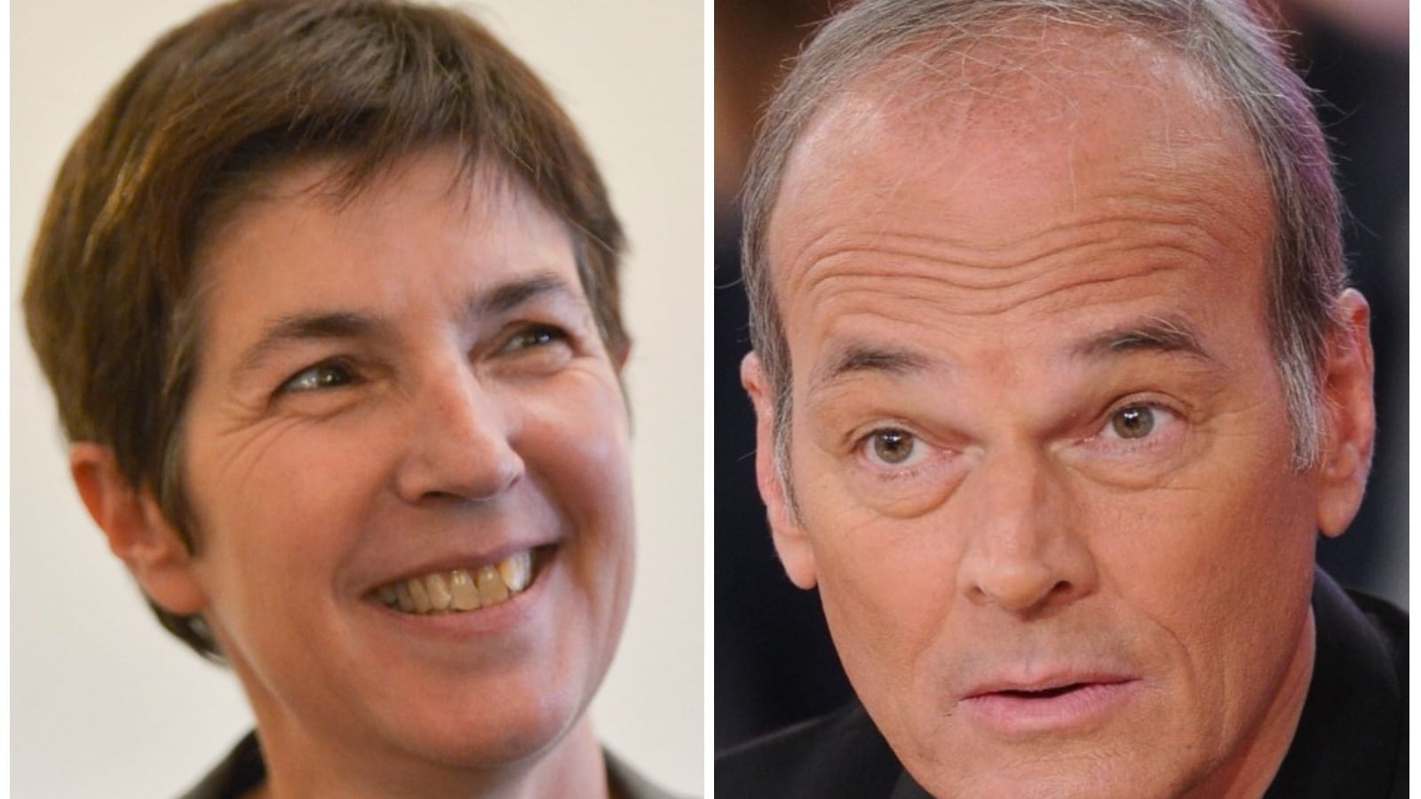 Christine Angot et Laurent Baffie