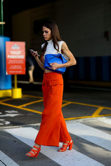 Street style &agrave; New York : le pantalon ample