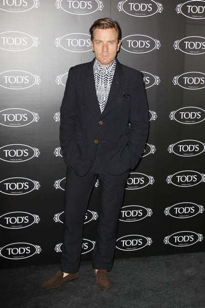 Ewan McGregor, dandy à la réouverture de la boutique Tod's