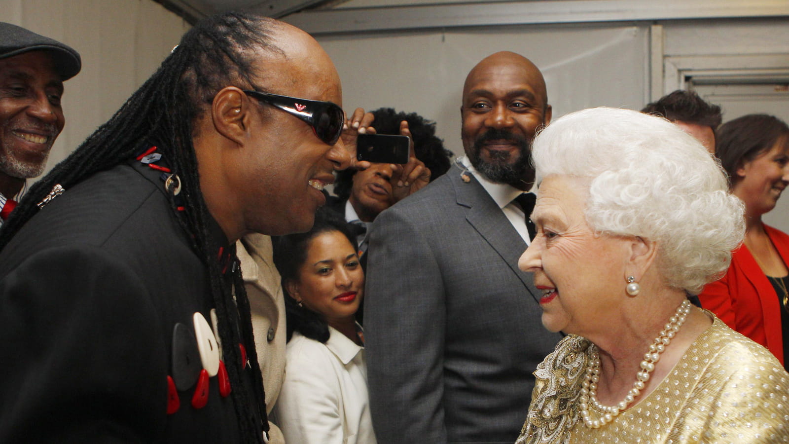 Avec Stevie Wonder, en 2012