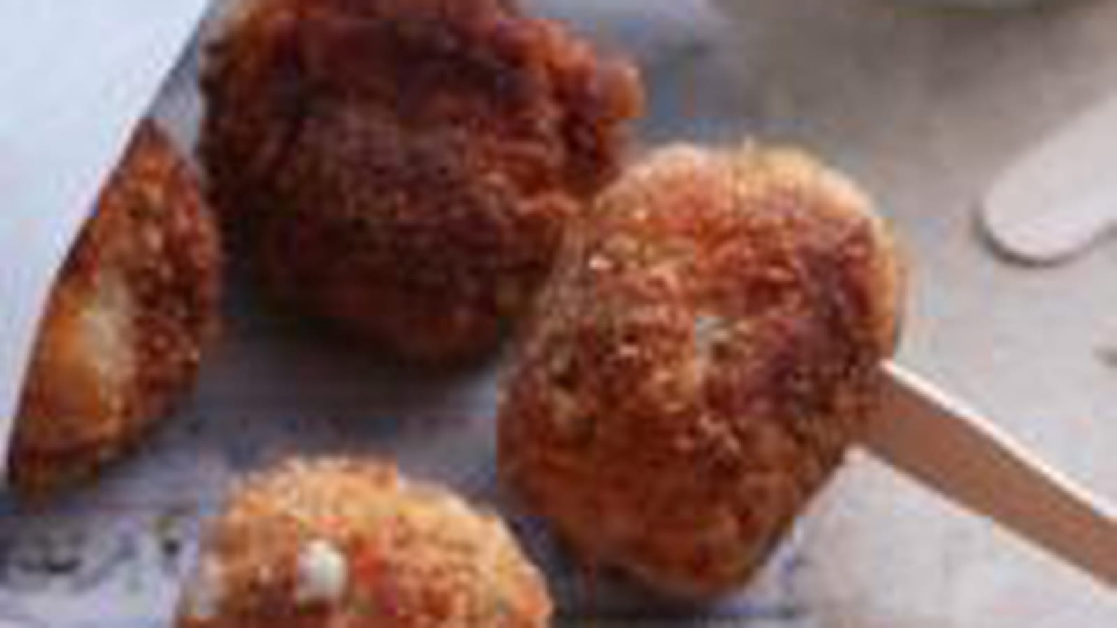 Cromesquis de poulet au Bresse Bleu