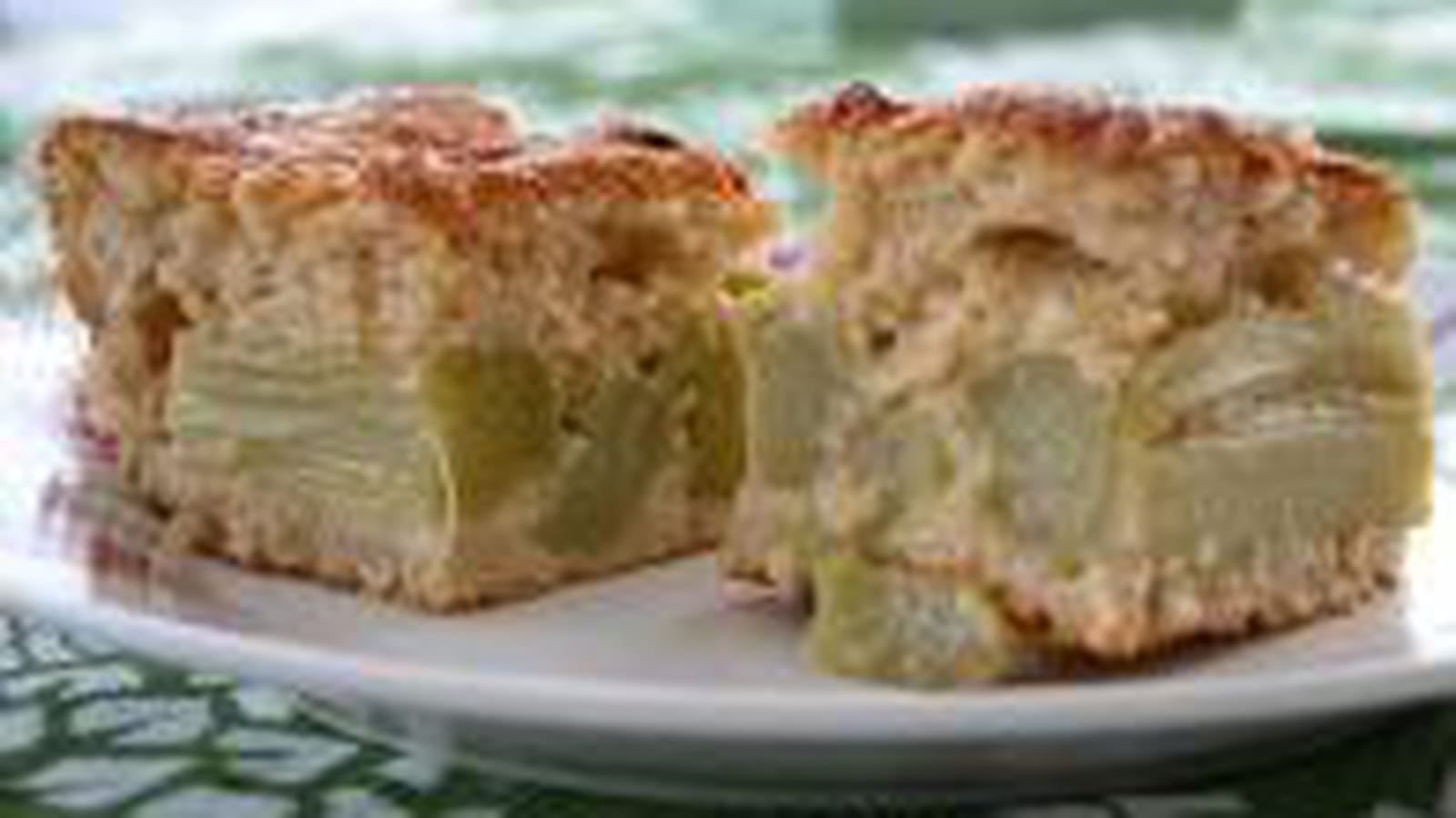 Gâteau lorrain à la rhubarbe