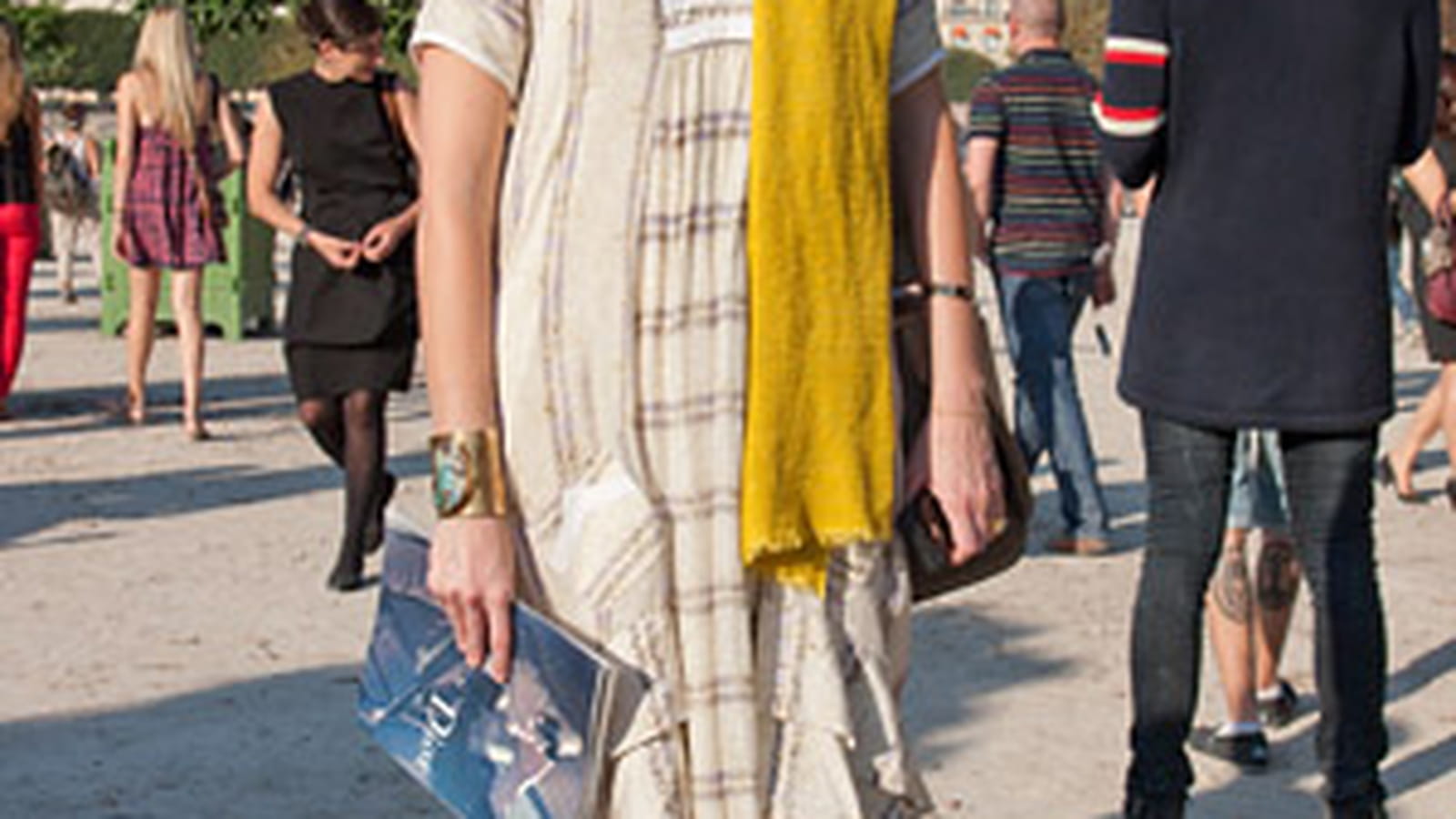 Echarpe jaune