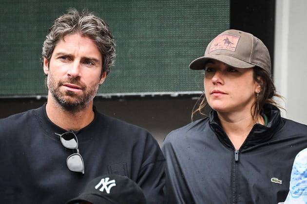 Tom Leeb et sa compagne Constance Labb&eacute; &agrave; Roland-Garros