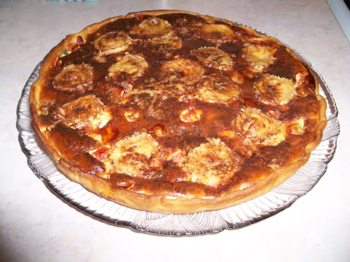 Quiche courgettes-tomates